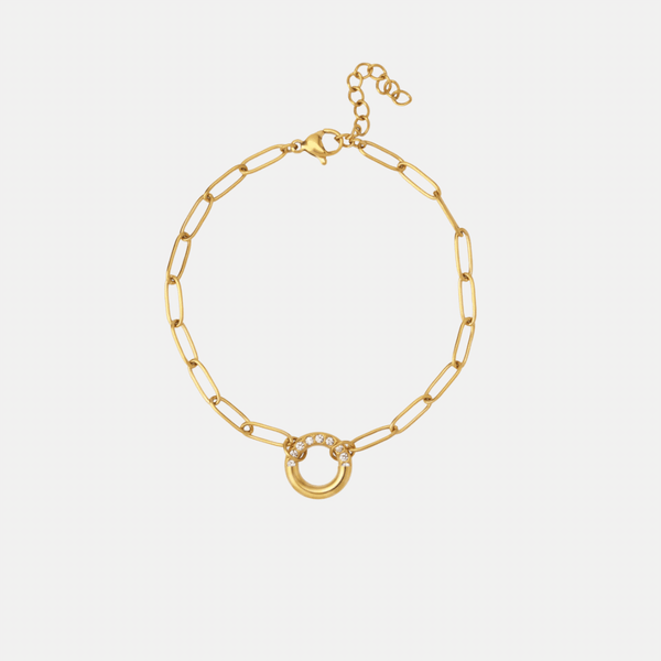 Paperclip Charm Bracelet