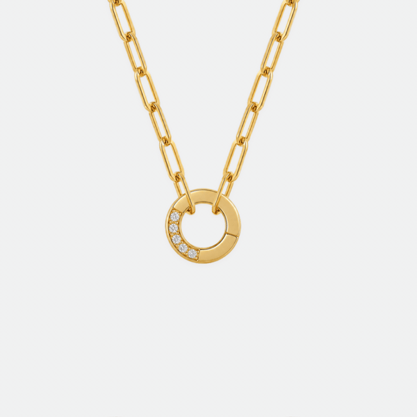 Charm Paperclip Necklace