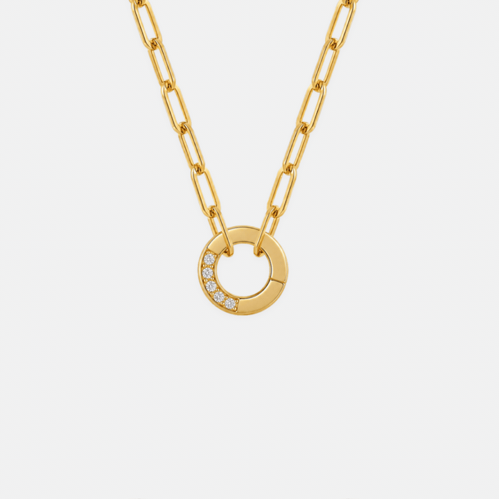 Charm Paperclip Necklace