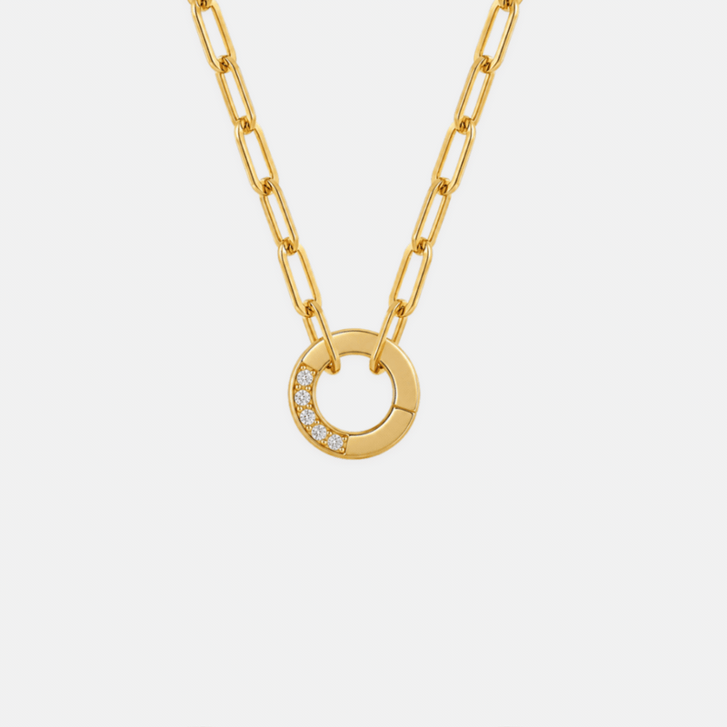 Charm Paperclip Necklace