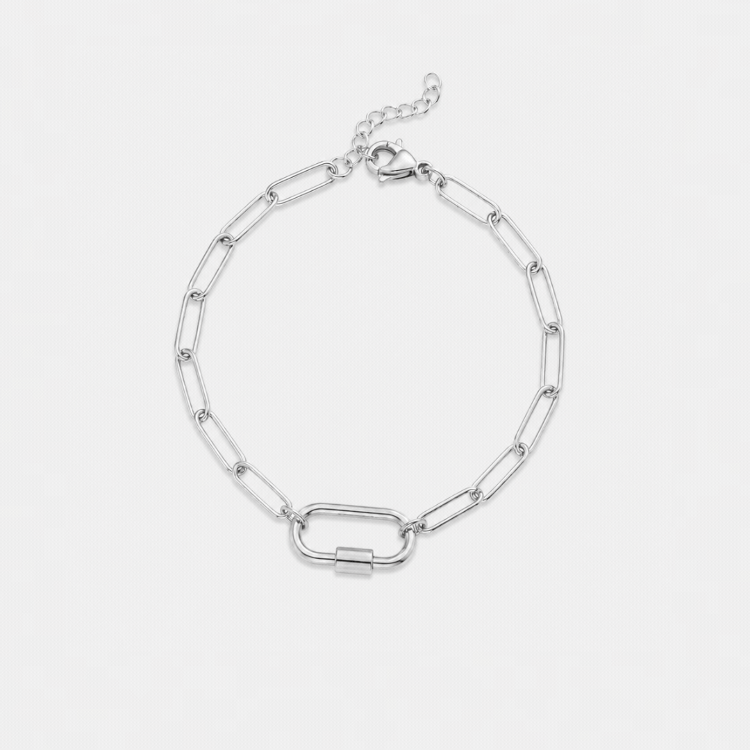 Bedel slot Paperclip Armband