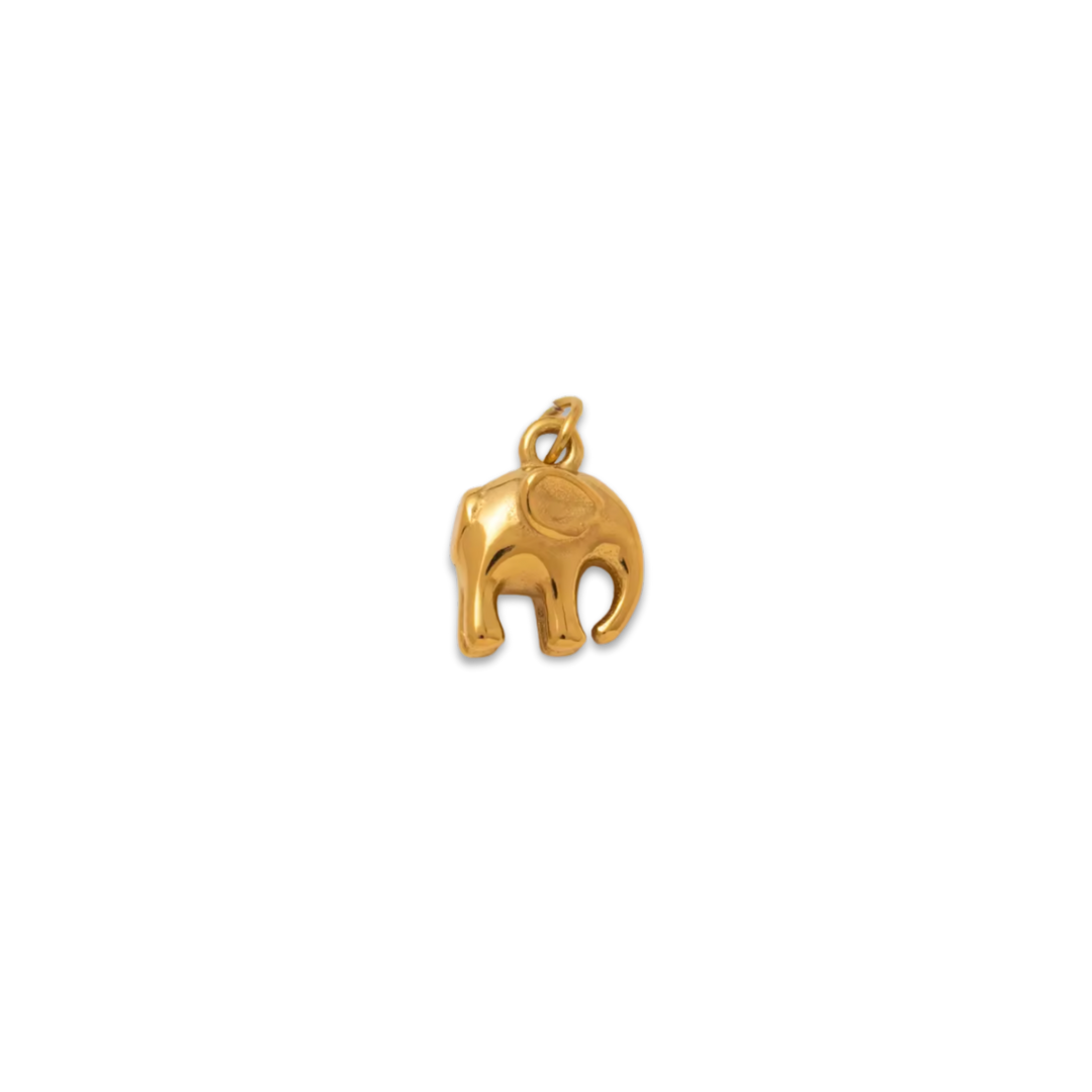 gold elephant charm