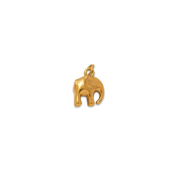 gold elephant charm