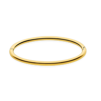 Gold bangle on a white background