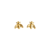 gold studs with bees