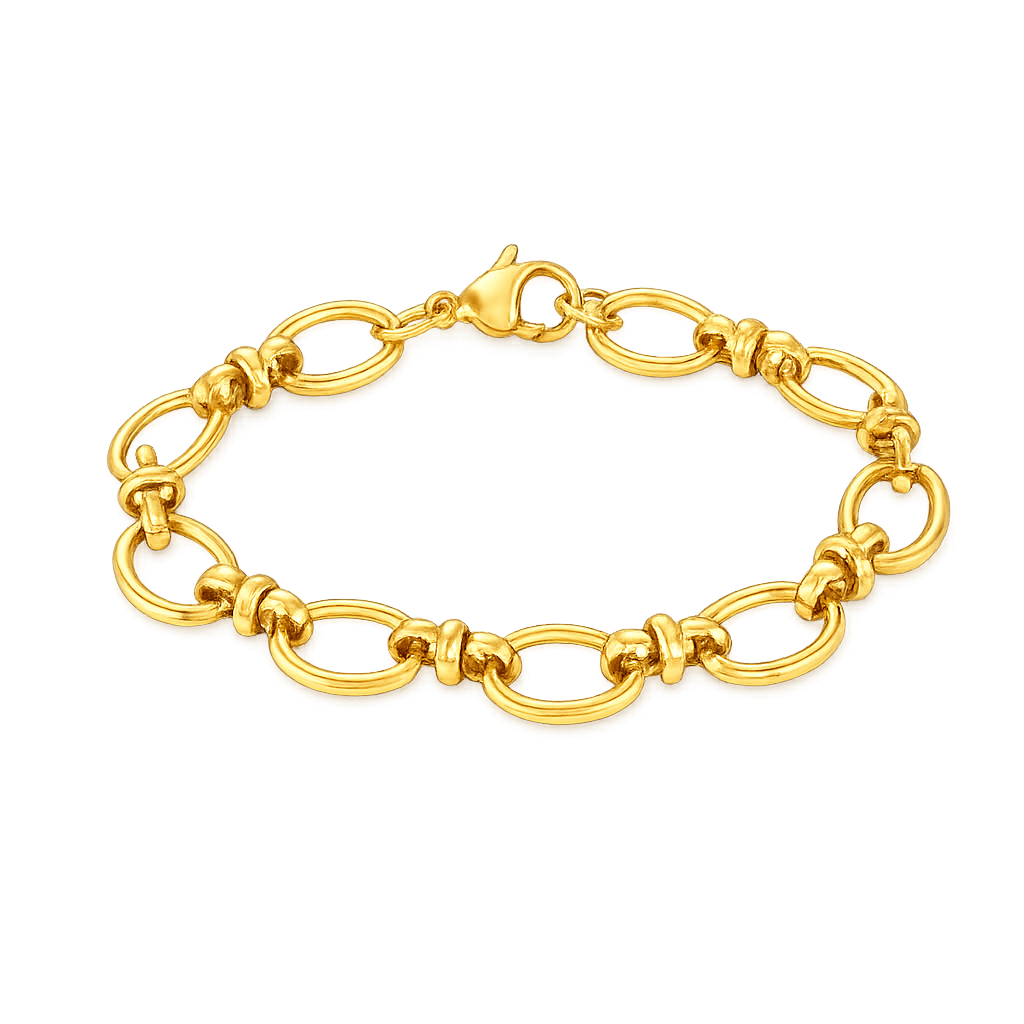 recycled gold chain bracelet