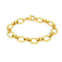 recycled gold chain bracelet
