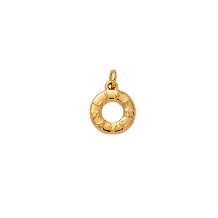 life saver charm in gold