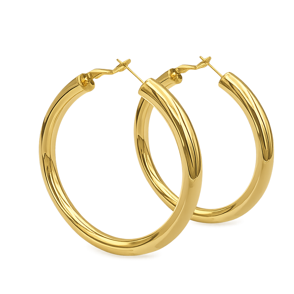 gold large hoops