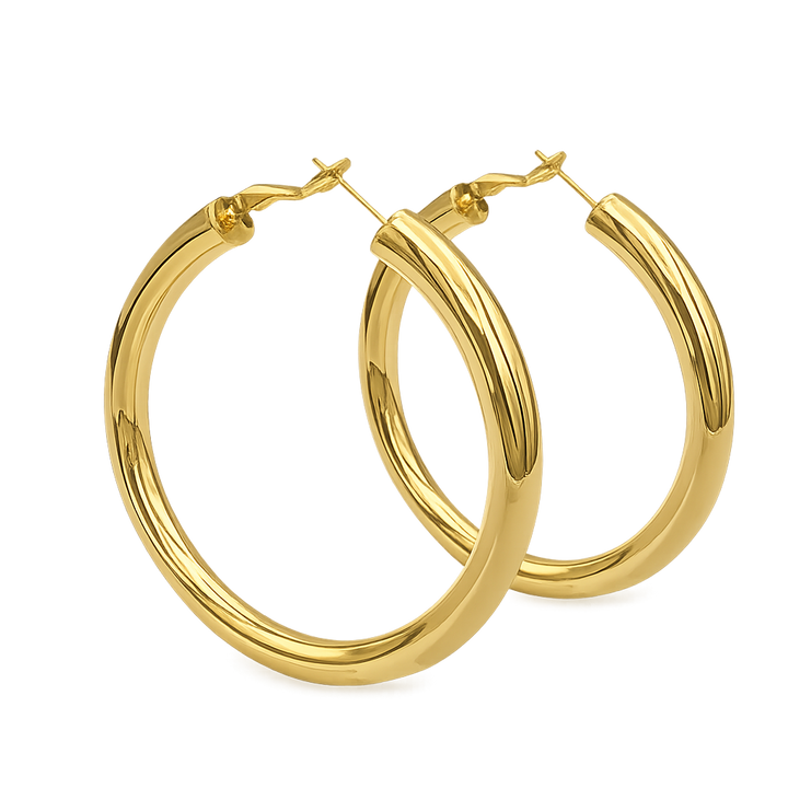 gold large hoops