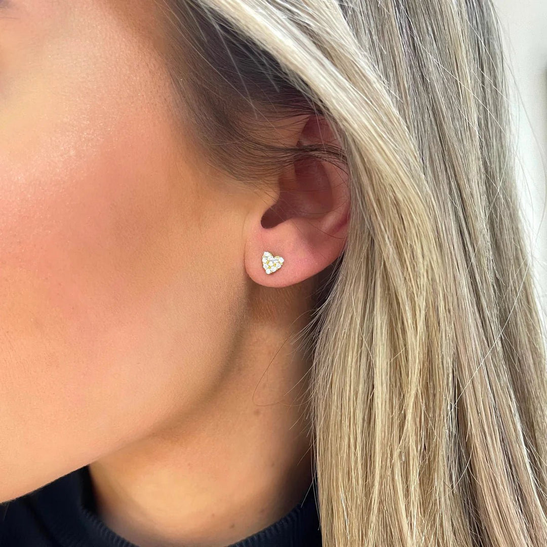 silver stud earrings