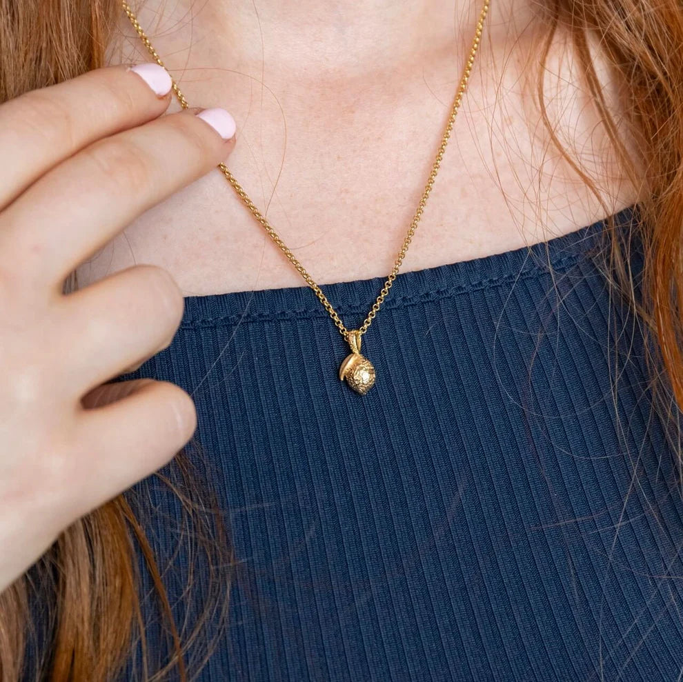 lemon pendant charm in gold