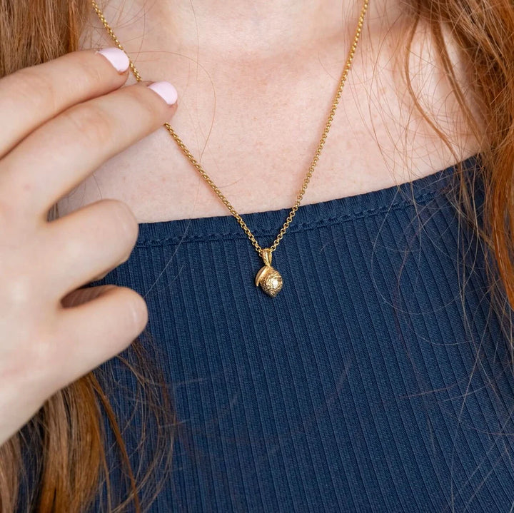 lemon pendant charm in gold