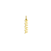 Gold 'MAMA' pendant on a white background