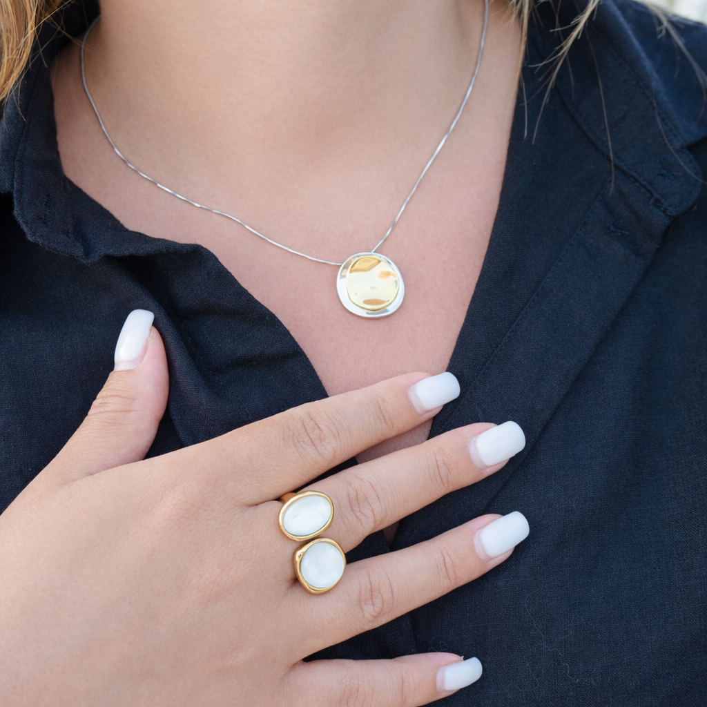two tone necklace