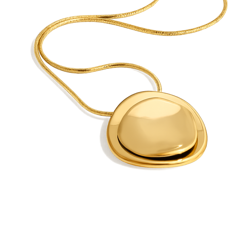 gold muse necklace pendant