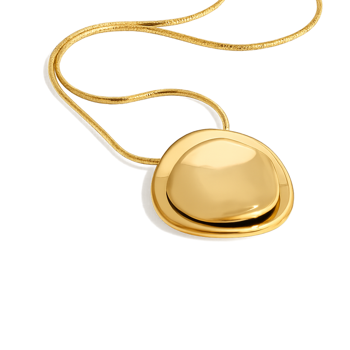 gold muse necklace pendant