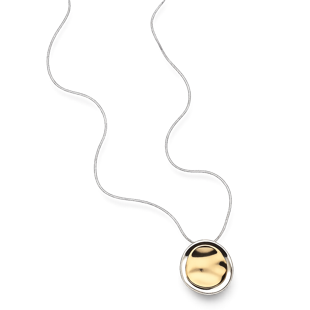 two tone necklace molten