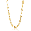 gold paperclip chain necklace