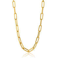 gold paperclip chain necklace