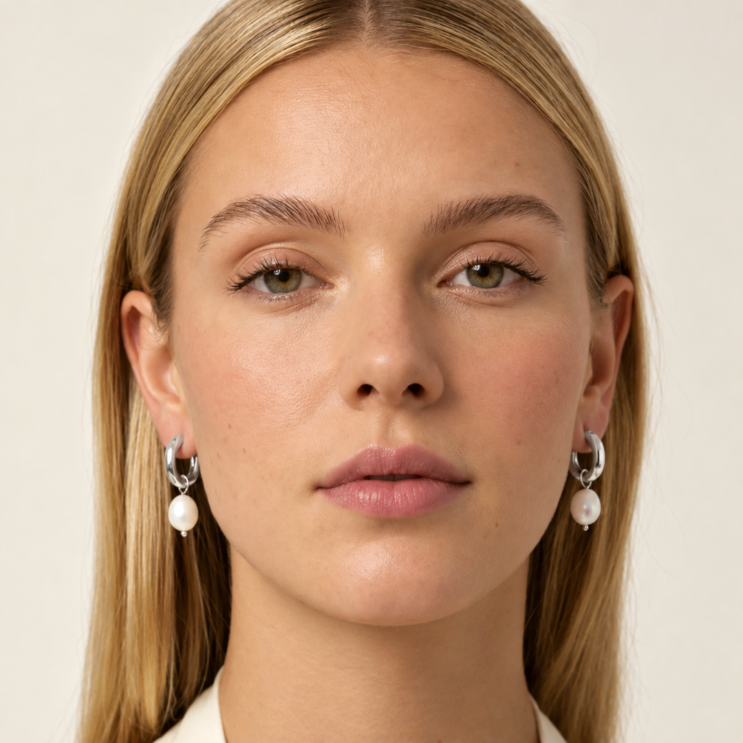 Pearl Hoops