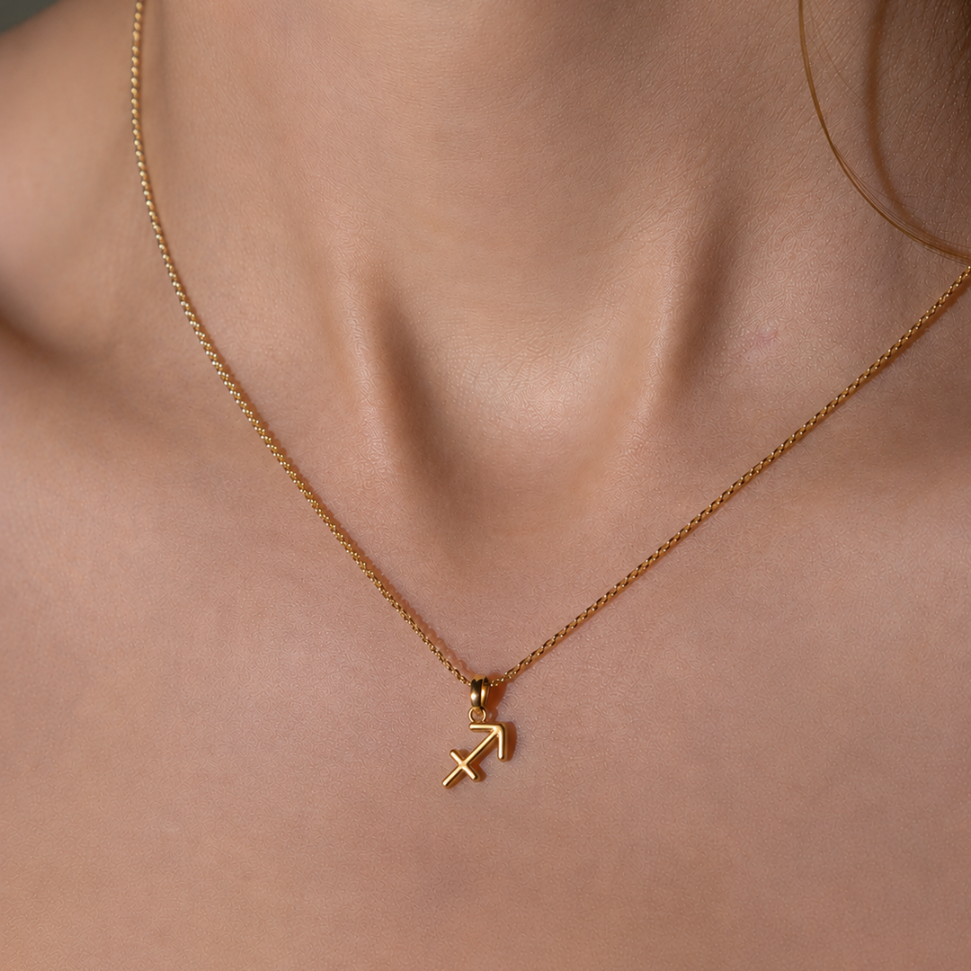 sagittarius charm in gold