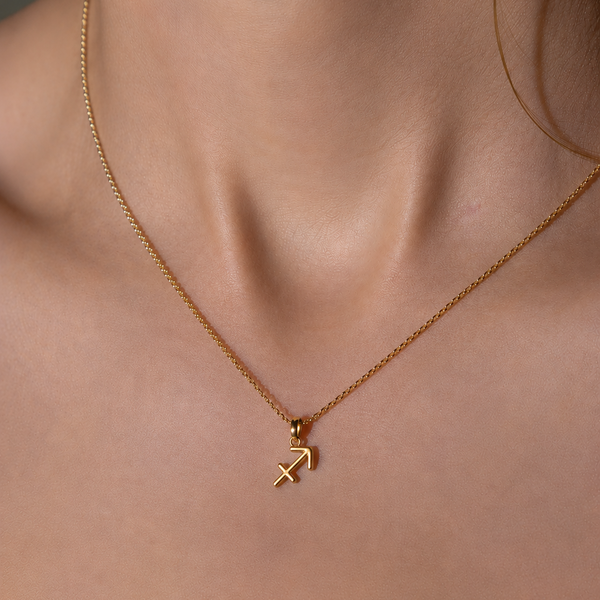 sagittarius charm in gold