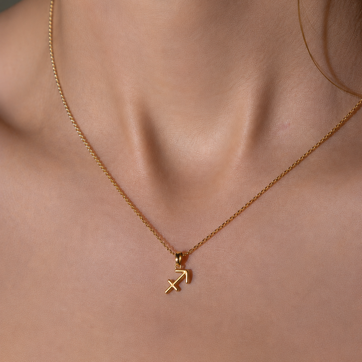 sagittarius charm in gold