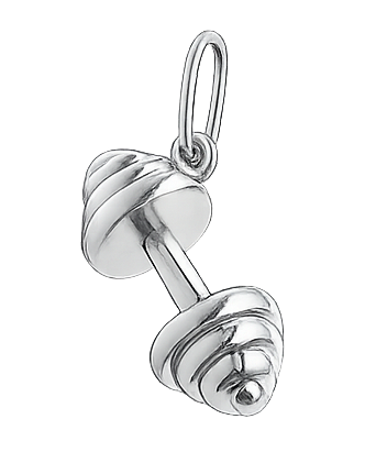 Charm only / Dumbbell Silver