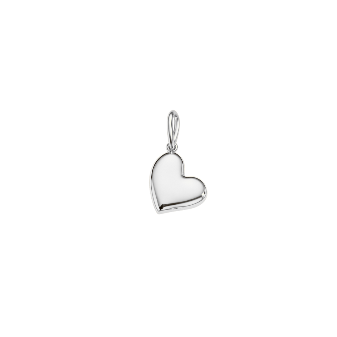 silver heart charm