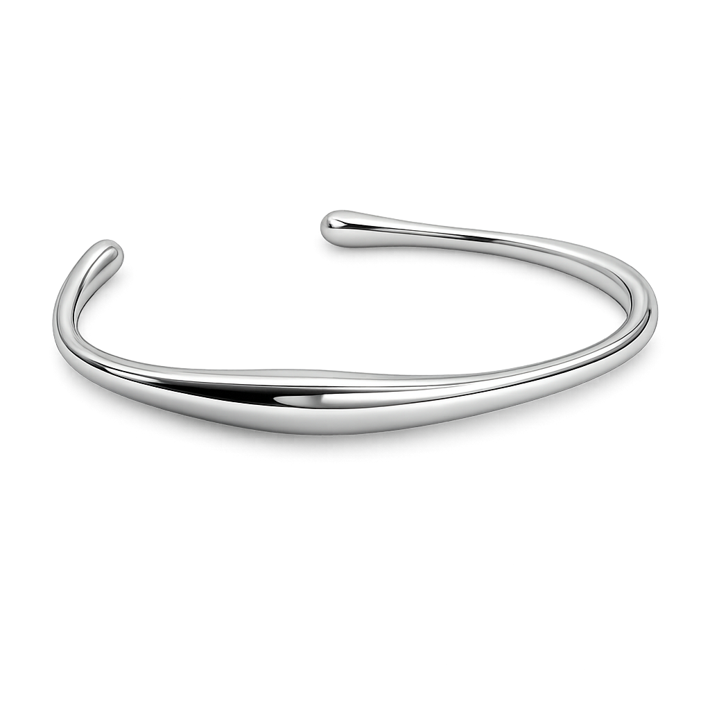 silver bangle recycled silver