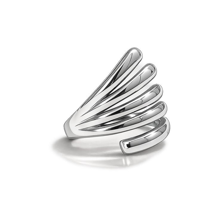 stacking ring in silver