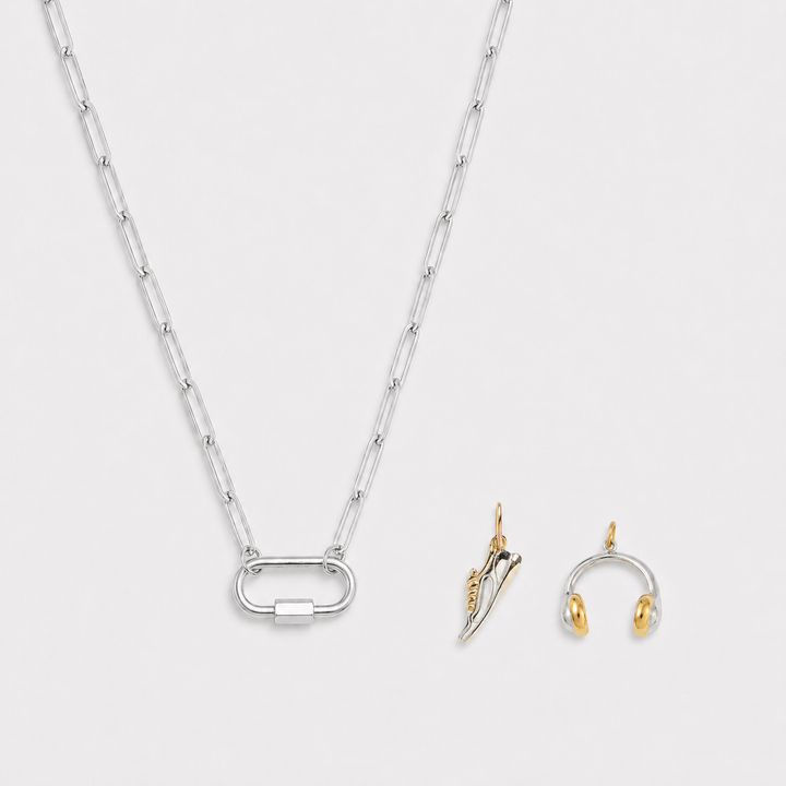 Collier trombone à charms