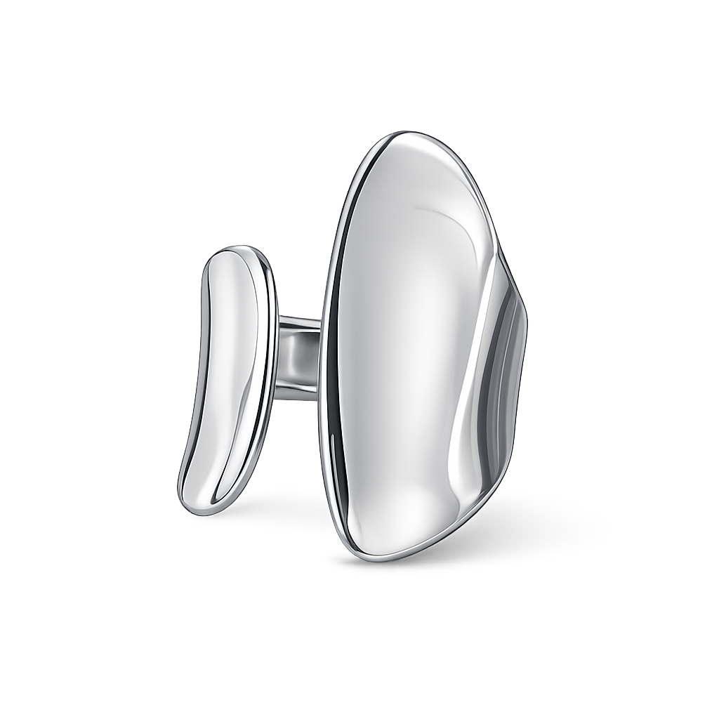 statement ring in recycled silver