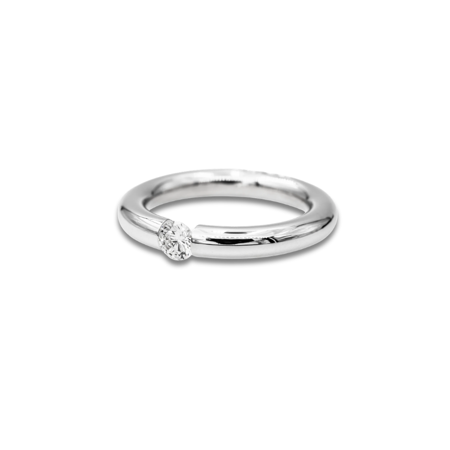 silver forever ring tension set