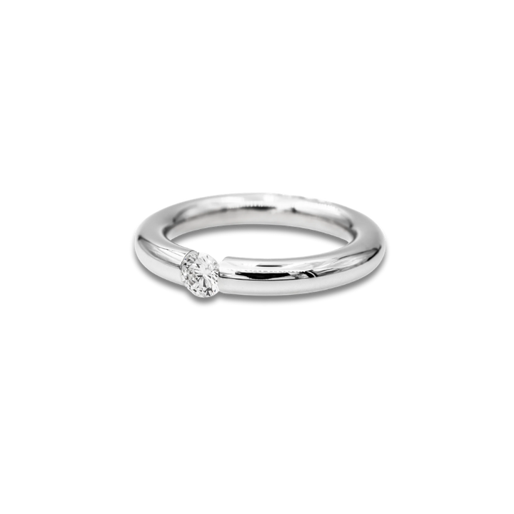 silver forever ring tension set