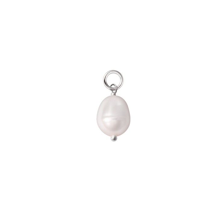 silver pearl charm