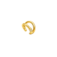 ear cuff gold double
