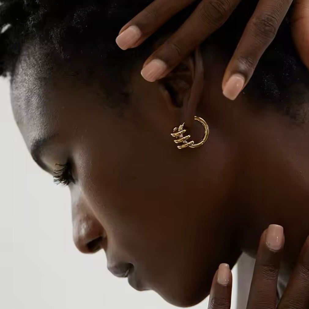 chunky gold hoops