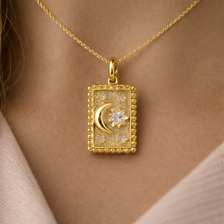 moon and star charm