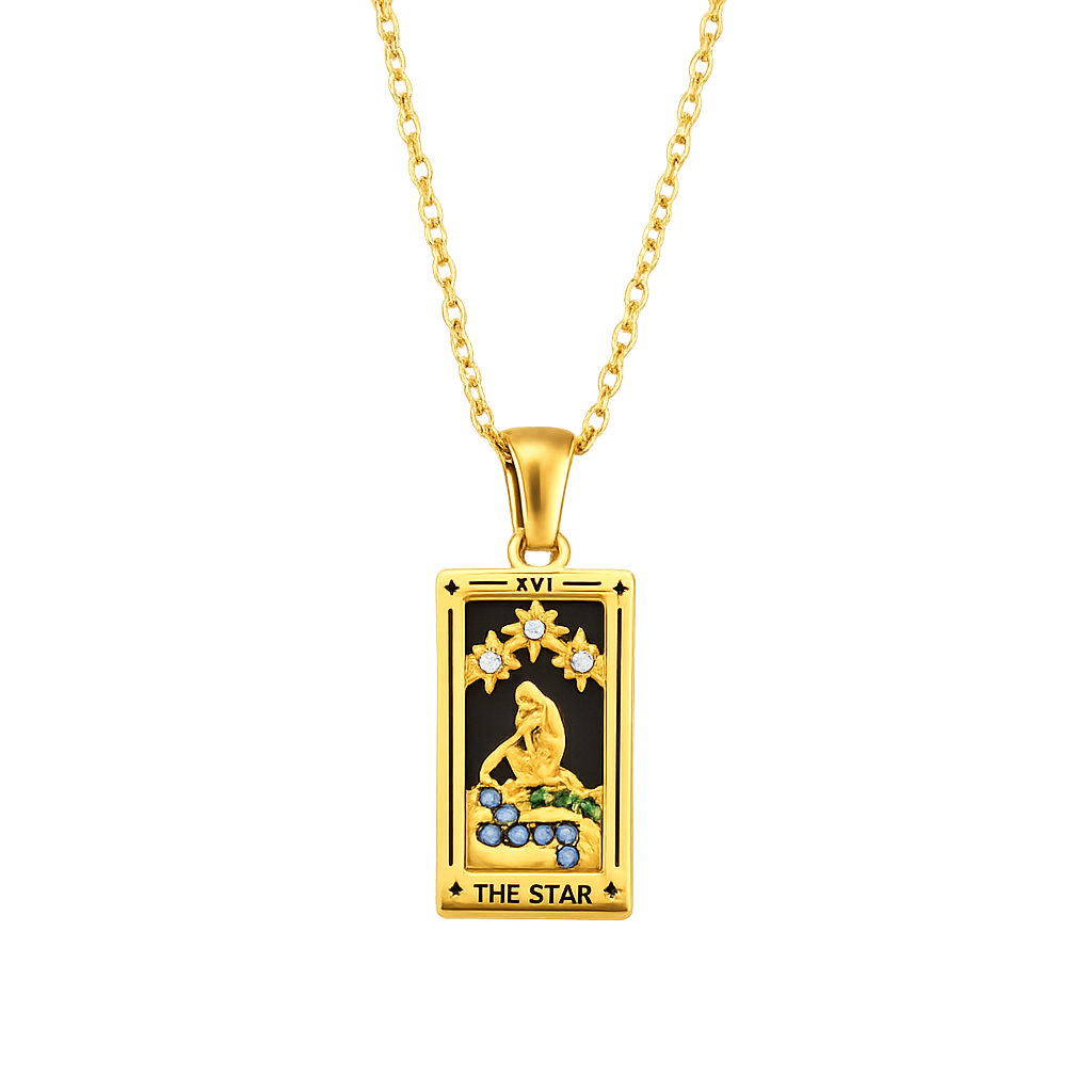 Tarot Necklace  – Bijou symbolique en or recyclé | LUCID
