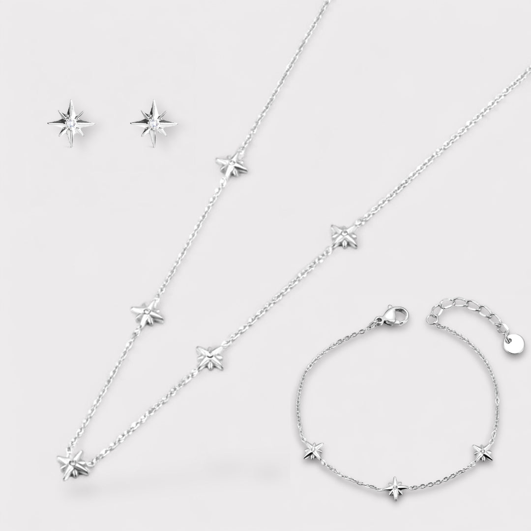 three piece gift set - bracelet, earrings and necklace